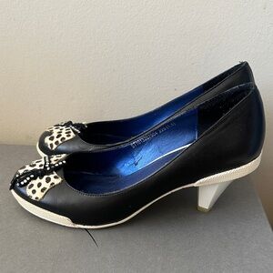 Elegant Black and White Women's Heels
